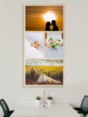 122cm x 244cm Montage Wooden Wall Art