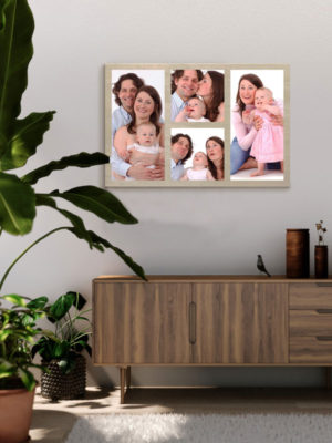 60cm x 40cm Montage Wooden Wall Art